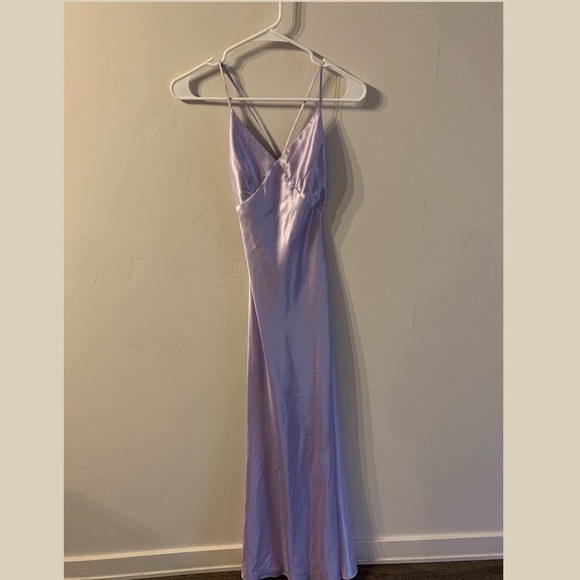 urban outfitters purple slip dress Urban Outfitters | Dresses | Urban Outfitters Mallory Metallic Asymmetrical Slip  Dress New Lavender Purple